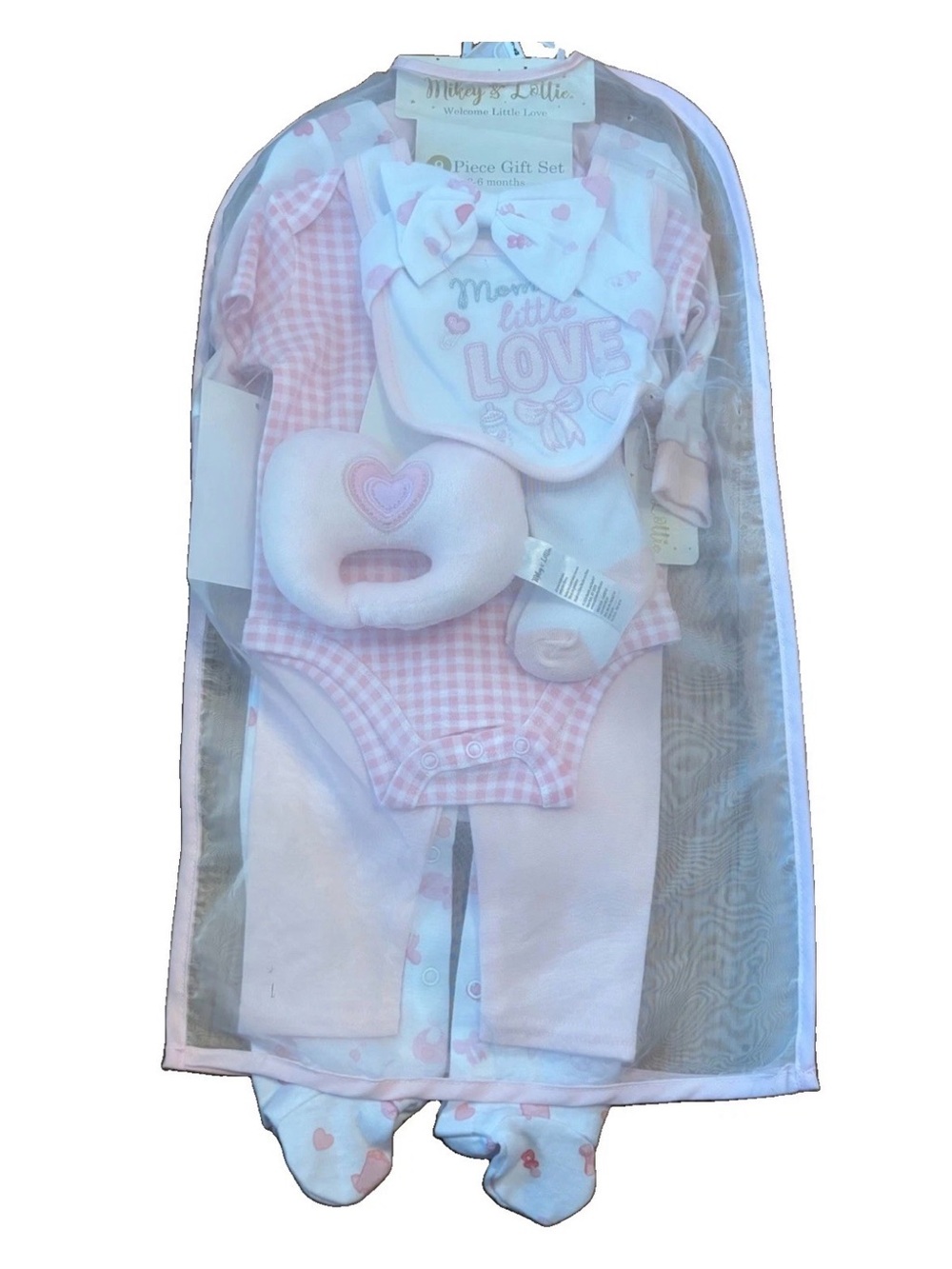 Mikey & Lottie Baby Girls 9 Piece Gift Set - 3-6 Months